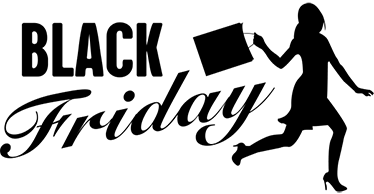 Black friday vinyl carpet for women shopping - TenStickers