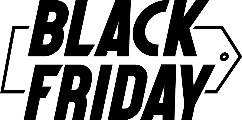 Black friday vinyl carpet in stylish cursive design - TenStickers