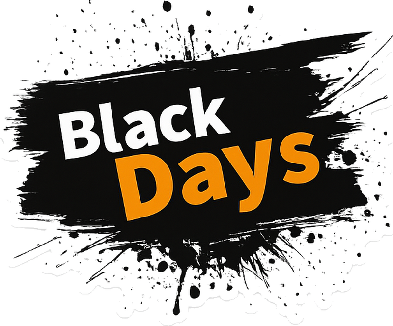 Black friday vinyl carpet black and white black days - TenStickers
