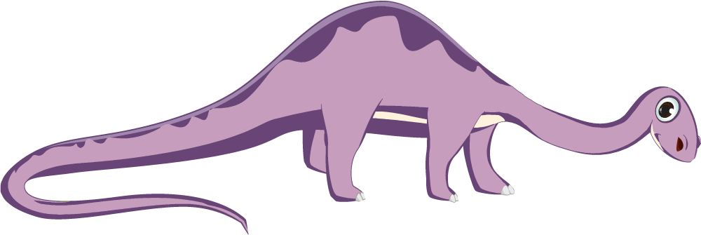 Animal vinyl carpet friendly long-necked dinosaur - TenStickers