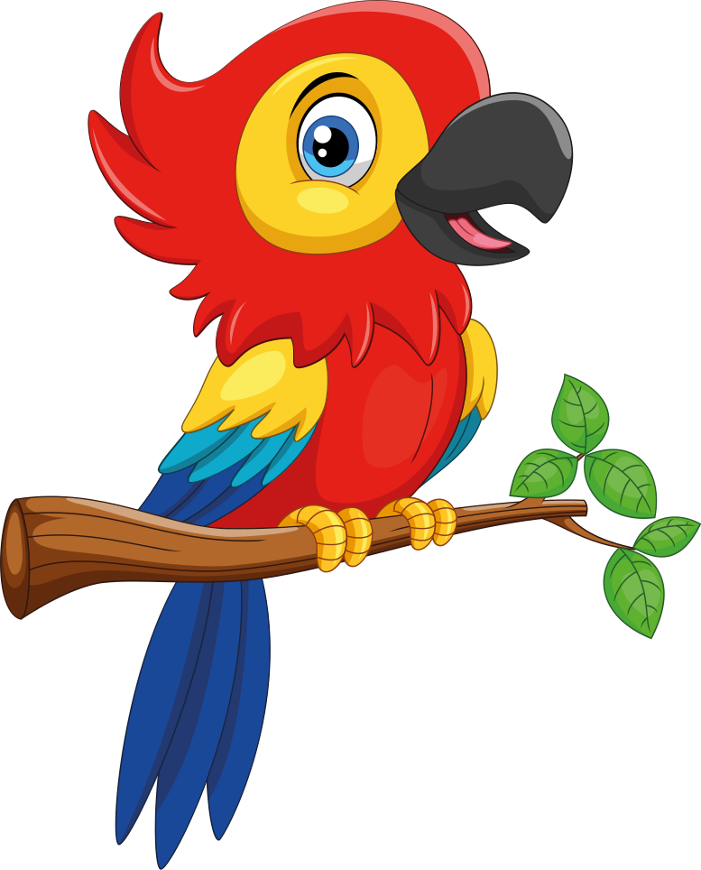 Animal vinyl carpet colorful parrot design - TenStickers