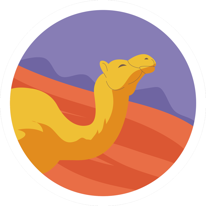 Animal vinyl carpet desert animal - TenStickers