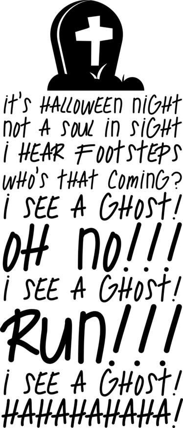 Halloween vinyl carpet - thriller - TenStickers