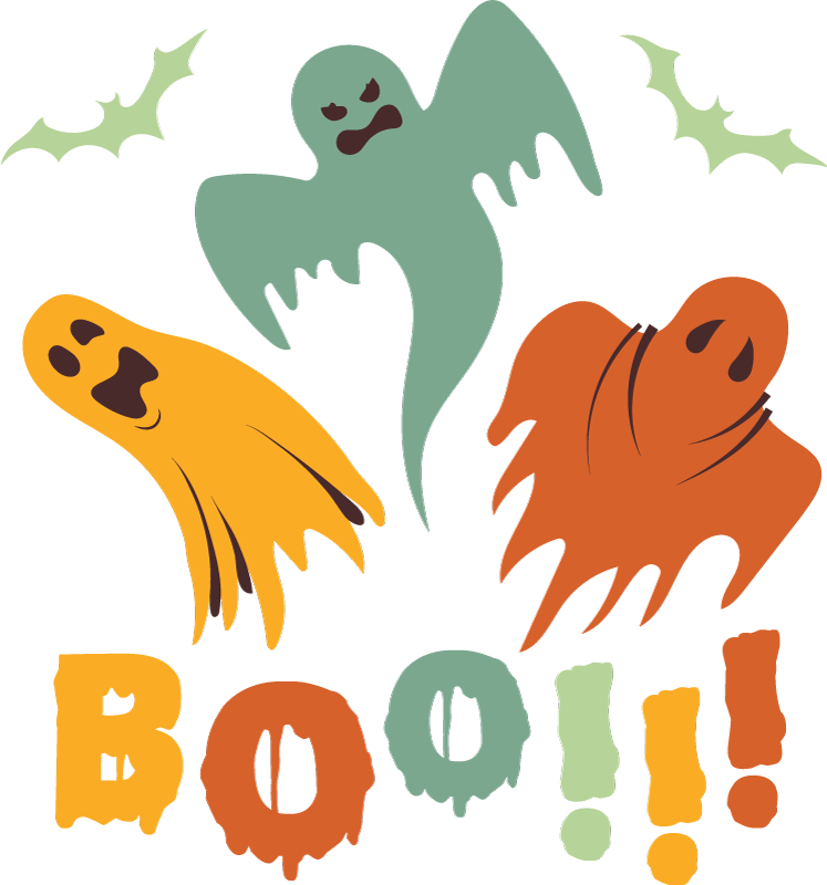 Halloween vinyl carpet boo ghost design - TenStickers