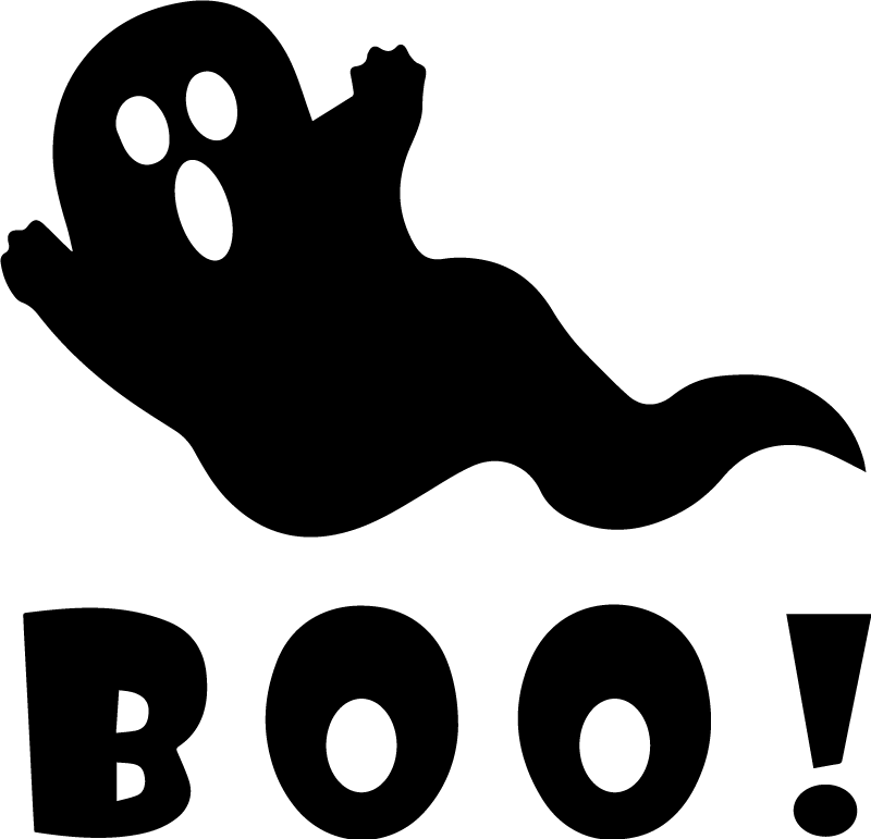 Halloween vinyl carpet ghostly boo decoration - TenStickers