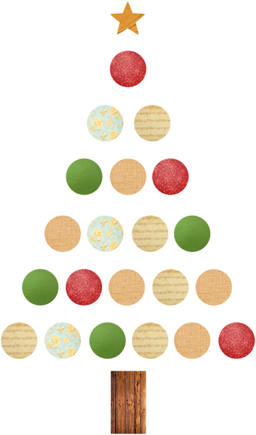 Christmas vinyl carpet colorful tree design - TenStickers