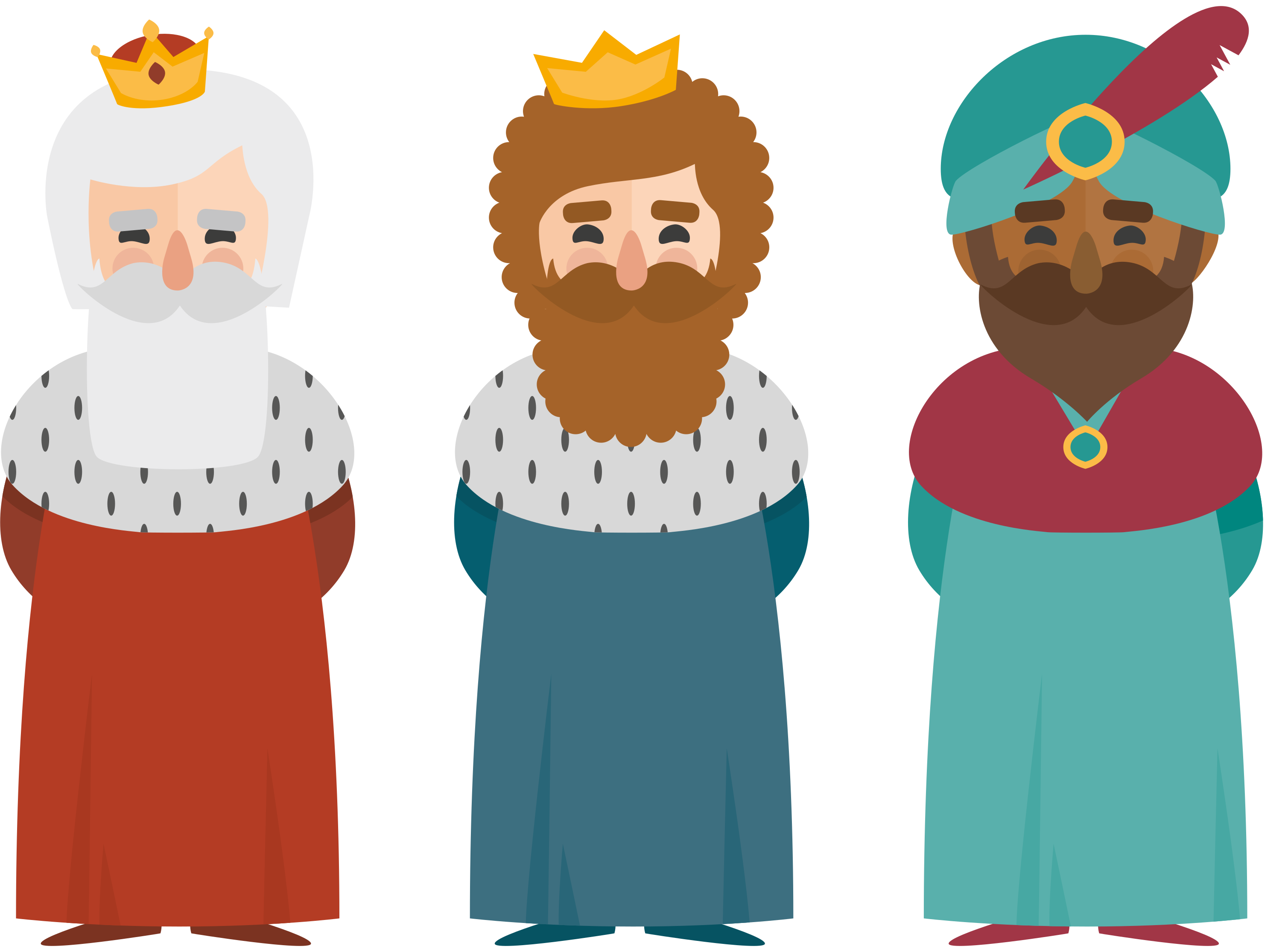 Christmas vinyl carpet three kings - TenStickers