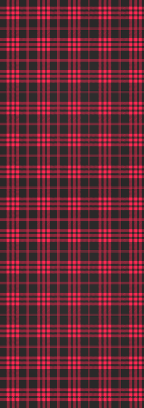 Christmas vinyl carpet christmas tartan pattern mat - TenStickers