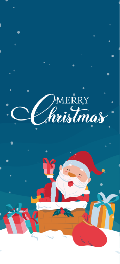Christmas vinyl carpet for a jolly santa celebration - TenStickers