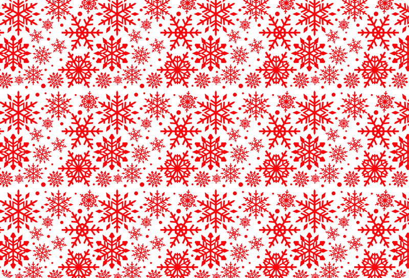 Christmas vinyl carpet red snowflakes laptop - TenStickers
