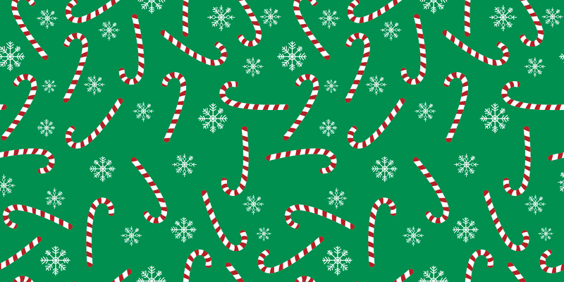 Christmas vinyl carpet candy cane design - TenStickers
