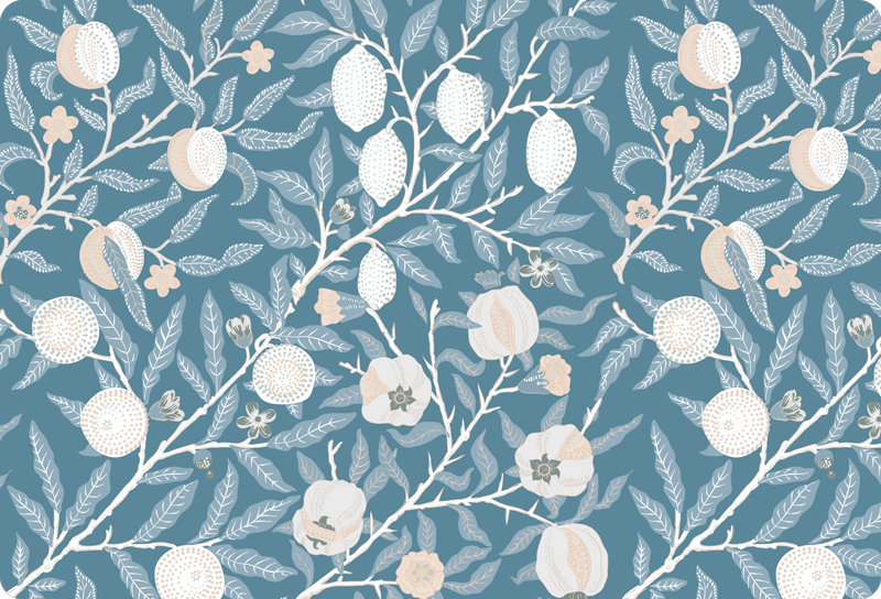 Fancy vintage pattern floral vinyl carpet - TenStickers