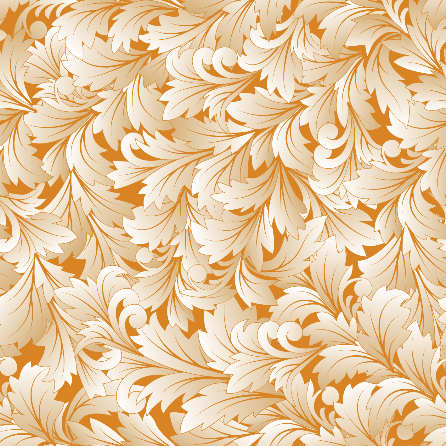 Floral vinyl carpet with elegant floral design - TenStickers