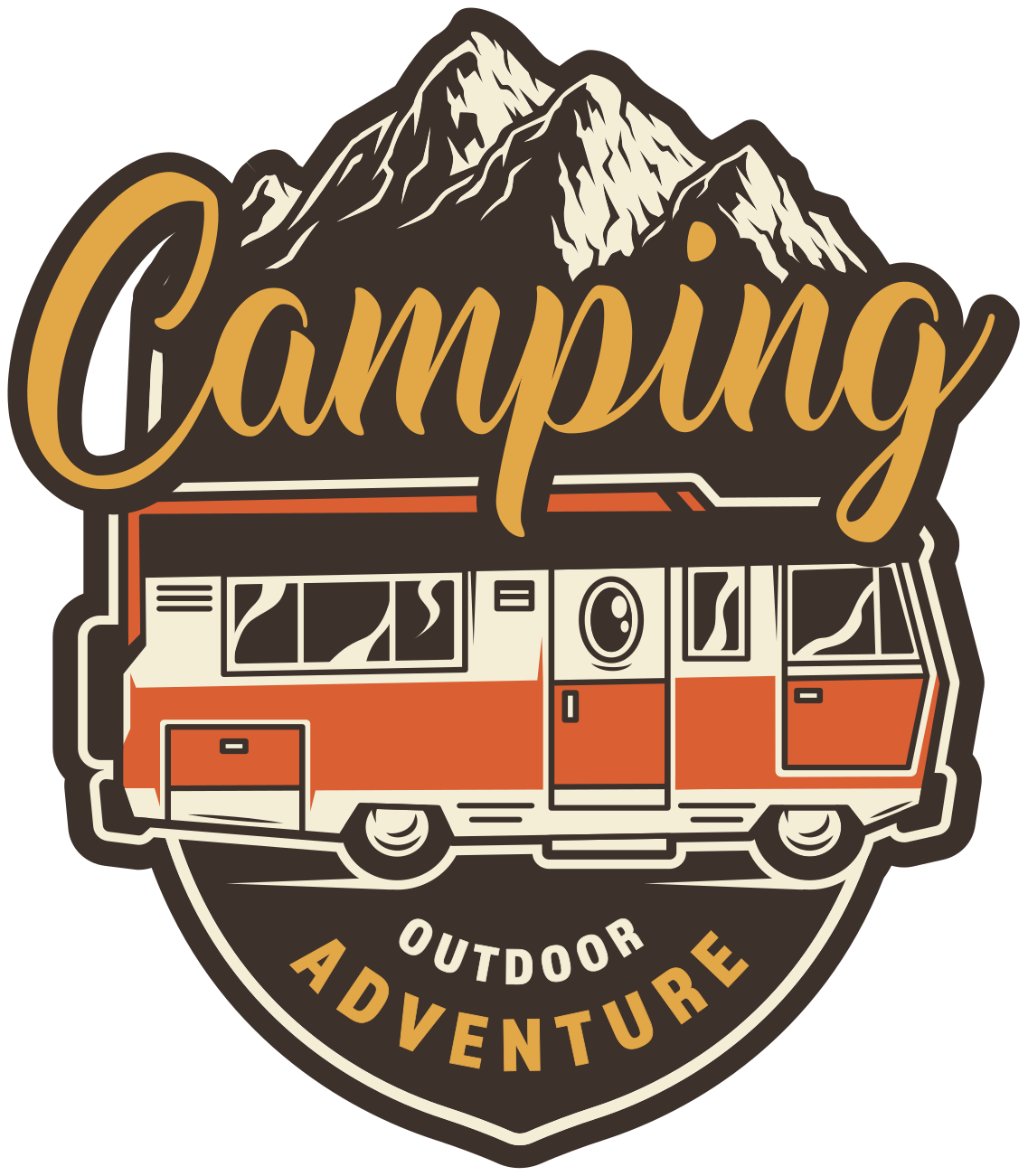 Floral vinyl carpet motorhome camping journey - TenStickers