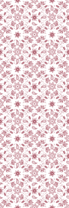 Floral vinyl carpet floral pattern mat - TenStickers