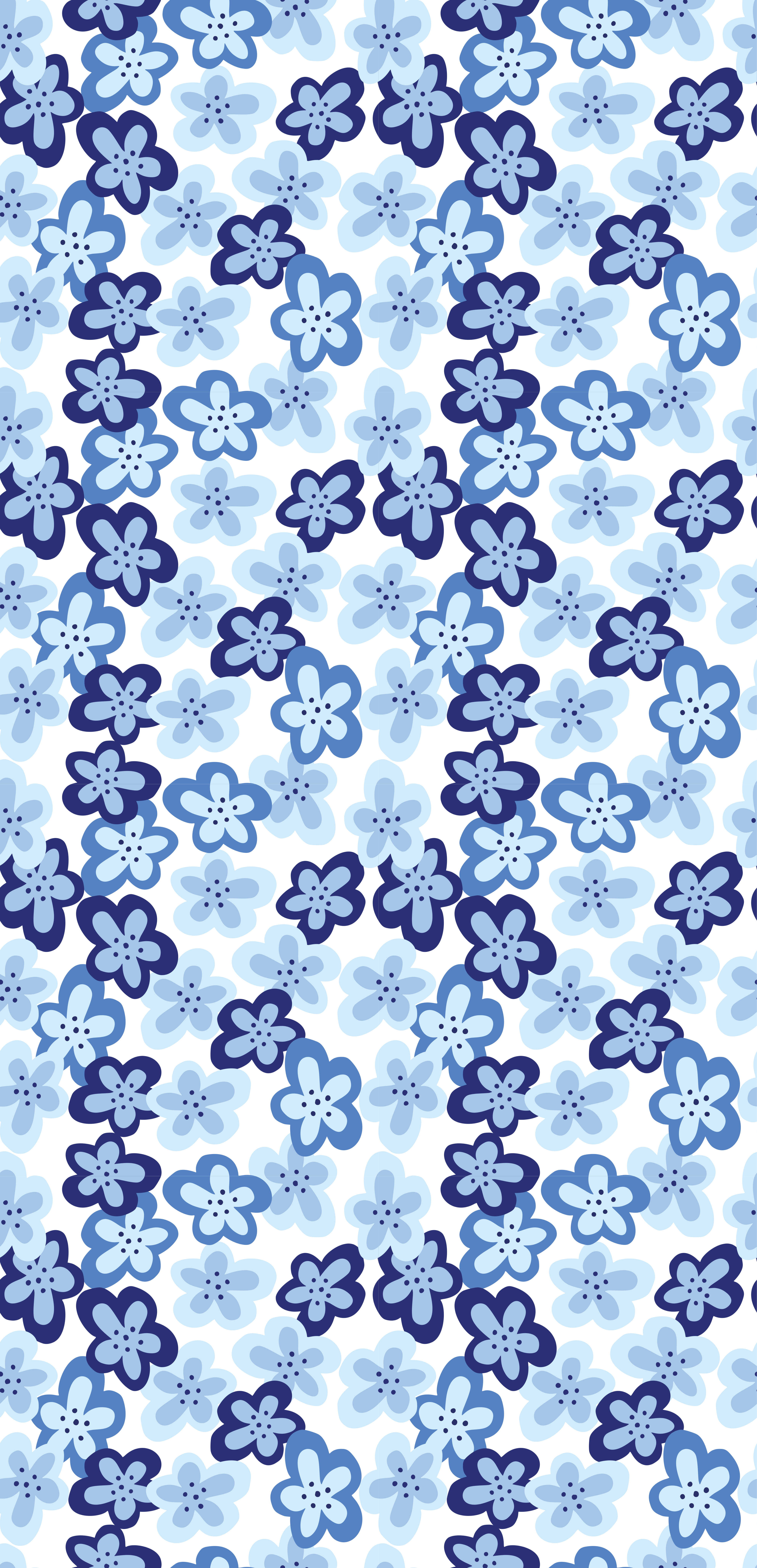 Floral vinyl carpet nordic blossom design - TenStickers