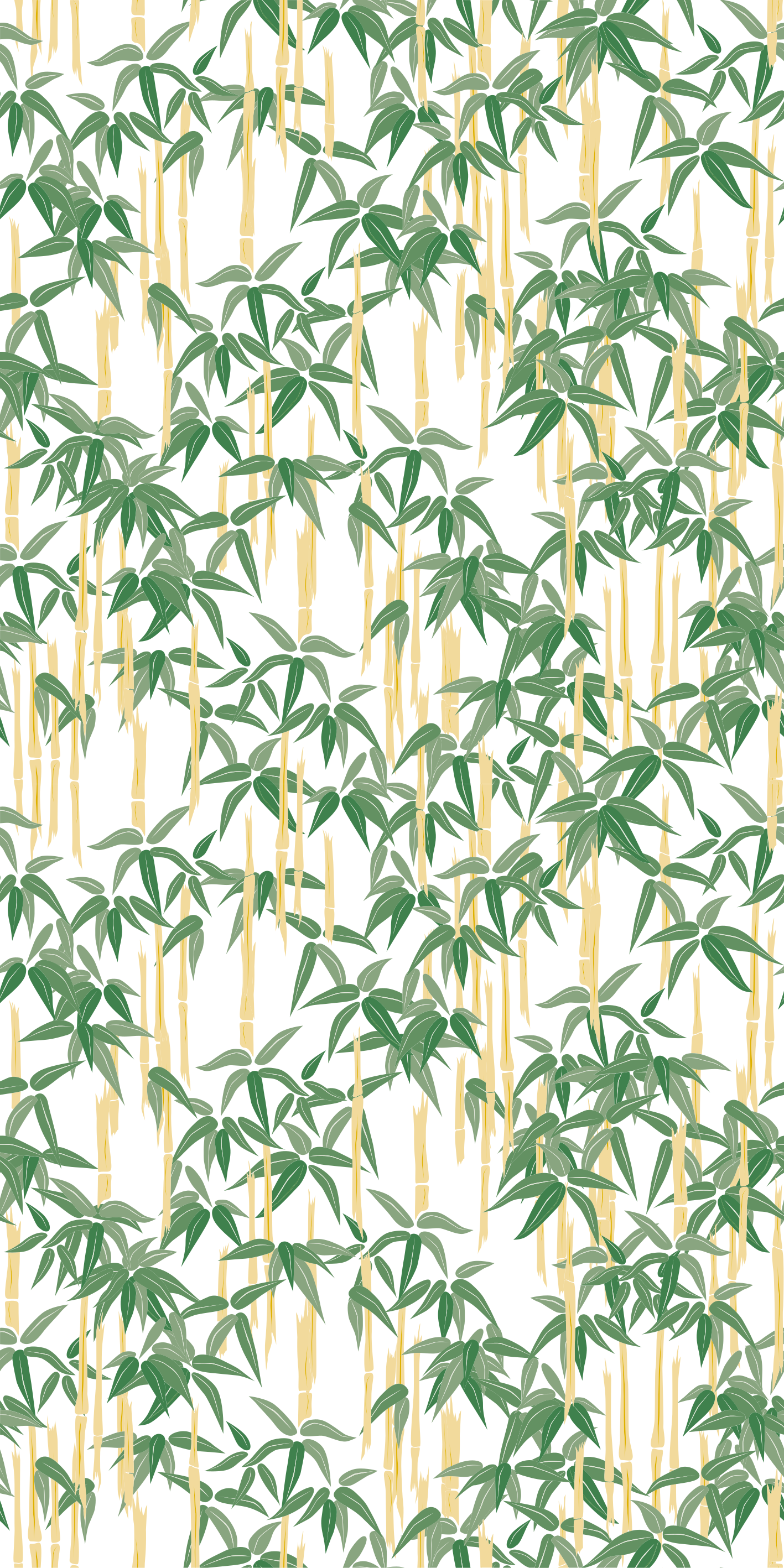 Floral vinyl carpet bamboo branches for window - TenStickers