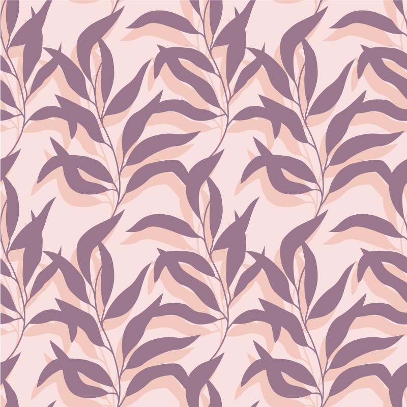 Floral vinyl carpet palma tropical blush design - TenStickers