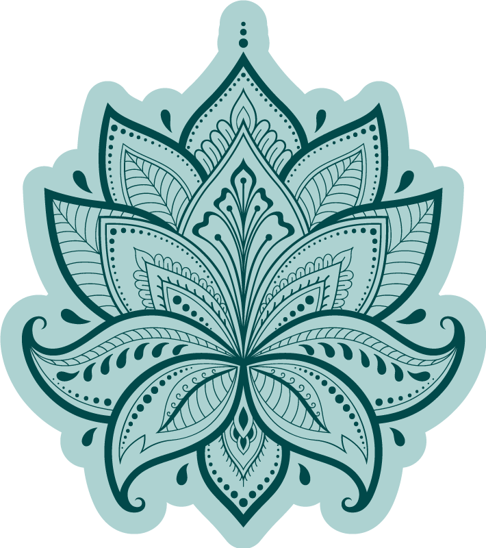 Flower rug loto flower blooming design - TenStickers