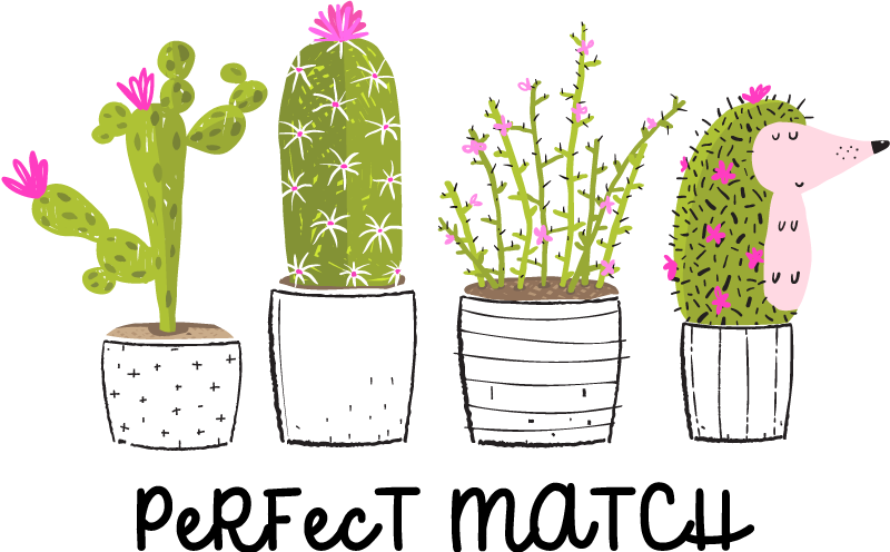 Flower rug perfect match succulents - TenStickers