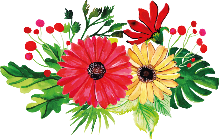 Floral vinyl carpet with elegant horizontal design - TenStickers
