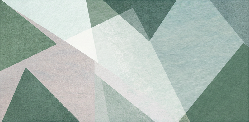 Sage green geometric vinyl carpet - TenStickers