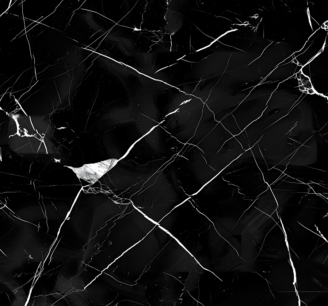 Dining room vinyl carpet black marble design - TenStickers