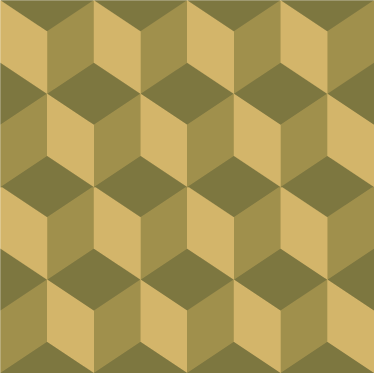 Dining room vinyl carpet beige 3d cubes - TenStickers