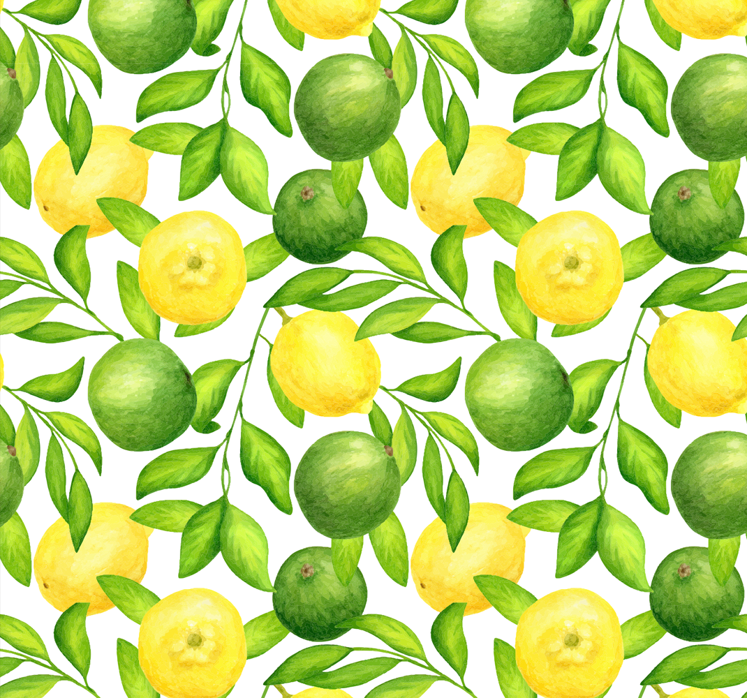 Kitchen vinyl carpet lemons and limes design - TenStickers