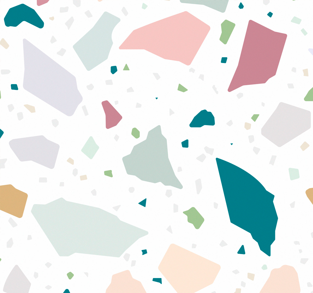 Kitchen vinyl carpet with mediterranean terrazzo design - TenStickers