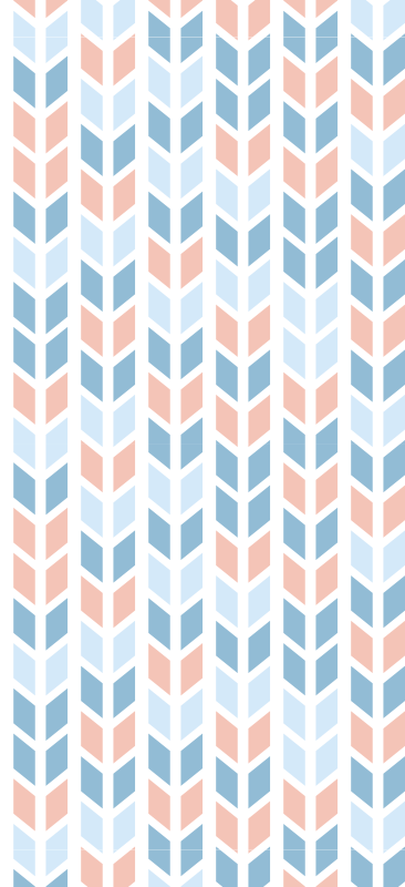 Kitchen vinyl carpet with nordic vertical arrows - TenStickers