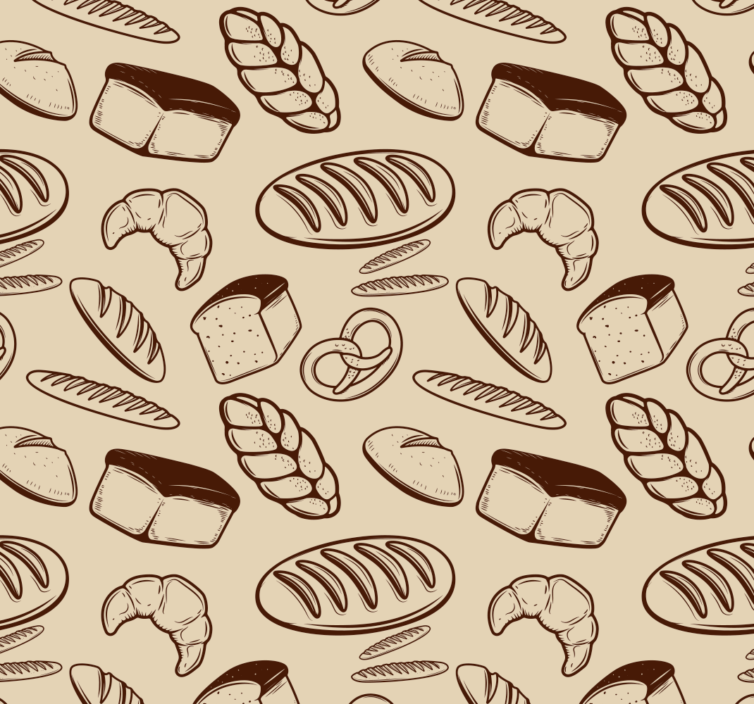Kitchen vinyl carpet bakery seamless design - TenStickers