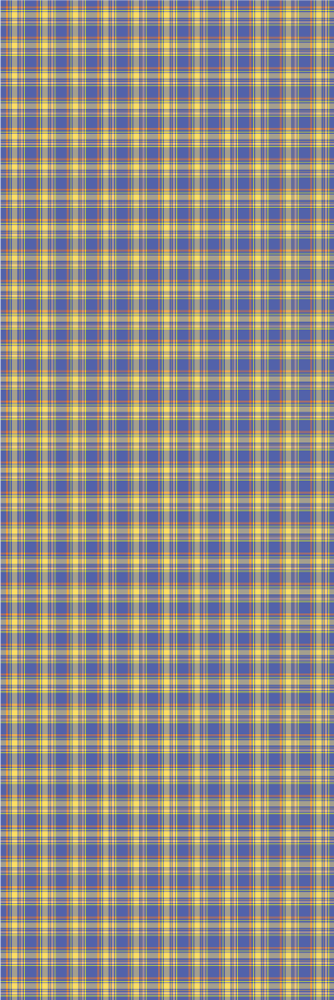 Kitchen vinyl carpet in blue check tartan pattern - TenStickers
