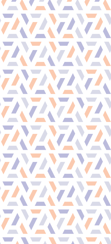 Kitchen vinyl carpet with nordic geometric lines - TenStickers