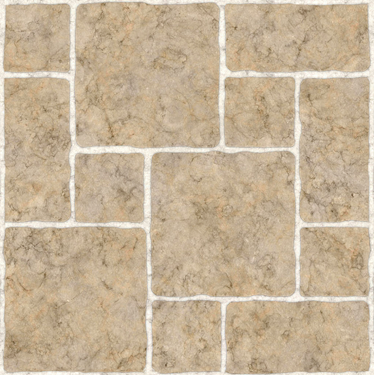 Bathroom vinyl carpet in beige stone design - TenStickers