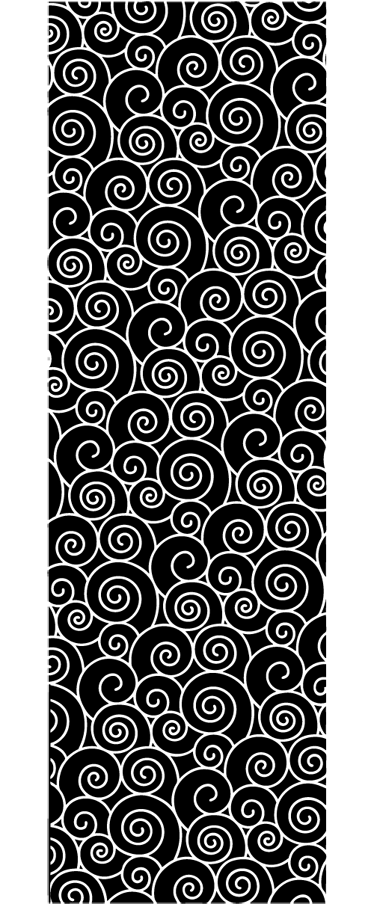 Bathroom vinyl carpet circles and waves - TenStickers