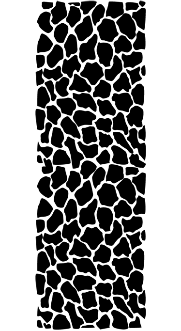 Giraffe print bathroom vinyl carpet - TenStickers