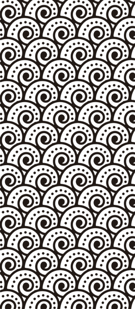 Tsunami effect bathroom vinyl carpet - TenStickers