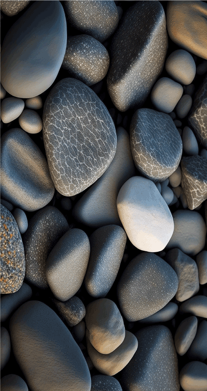 Ocean stones bathroom vinyl carpet - TenStickers