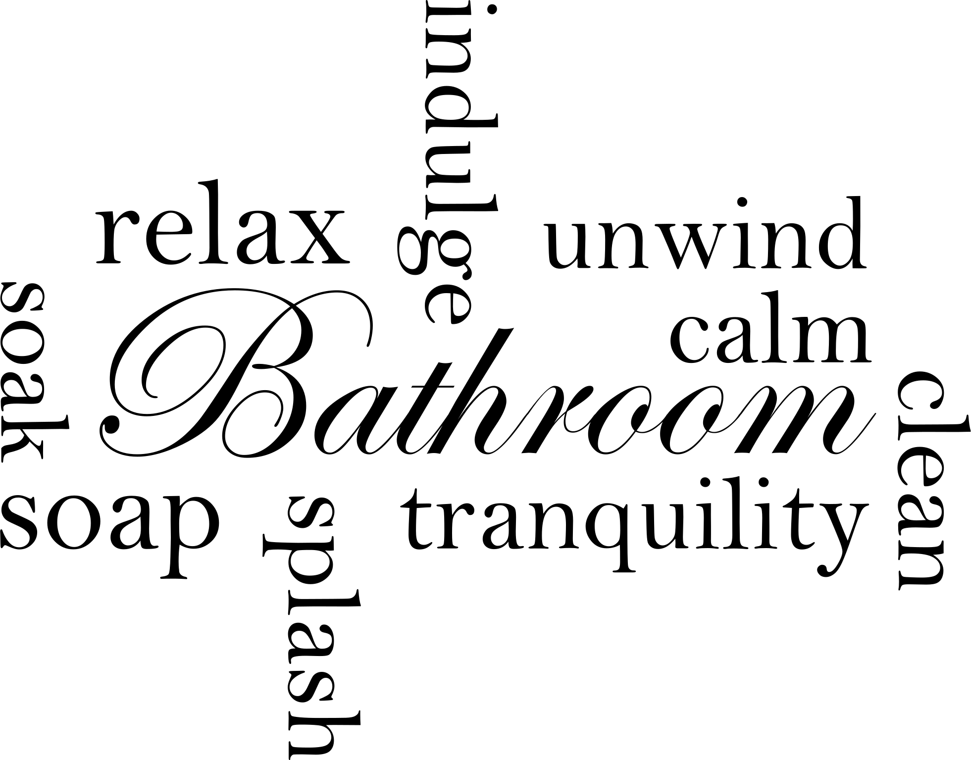 Relaxing bathroom comfort bathroom vinyl carpet - TenStickers