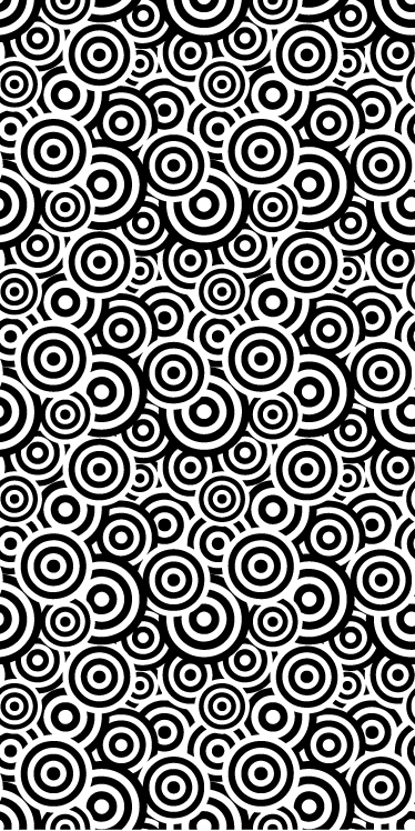 Bathroom vinyl carpet with circular design - TenStickers
