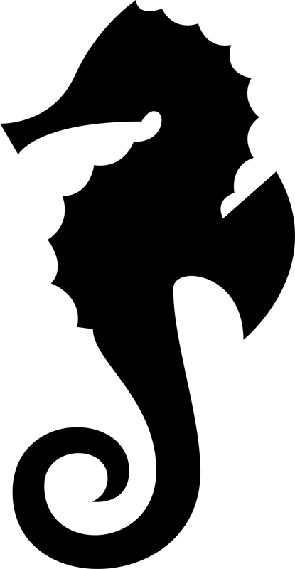 Sea horse pack bathroom vinyl carpet - TenStickers
