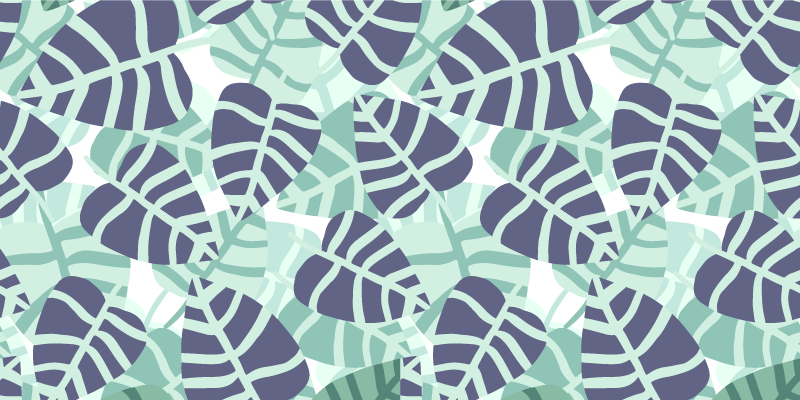 Floral vinyl carpet with vibrant tropical flower design - TenStickers