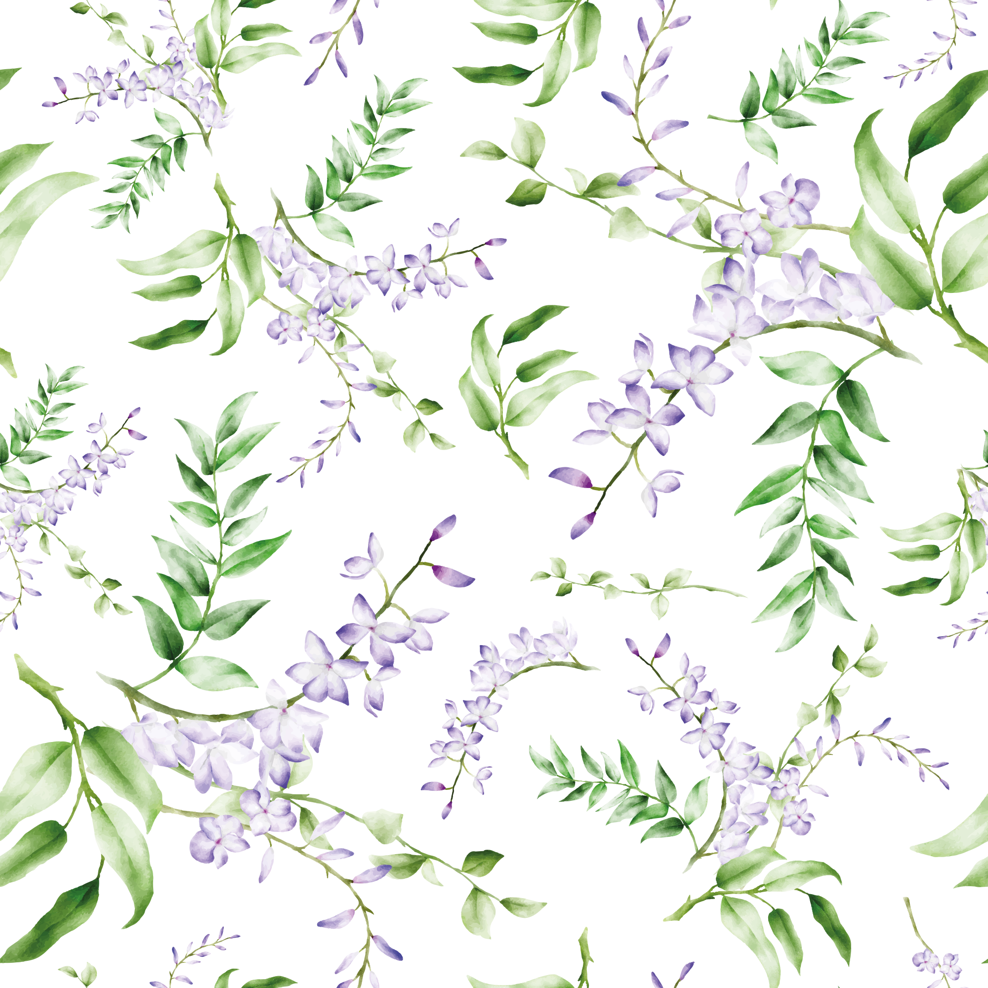 Floral vinyl carpet lavender window motif - TenStickers