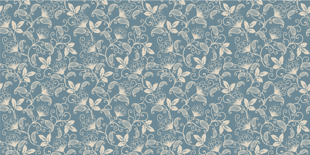 Floral vinyl carpet with flower design - TenStickers