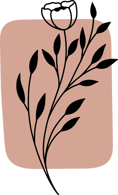 Floral vinyl carpet stylish floral touch - TenStickers