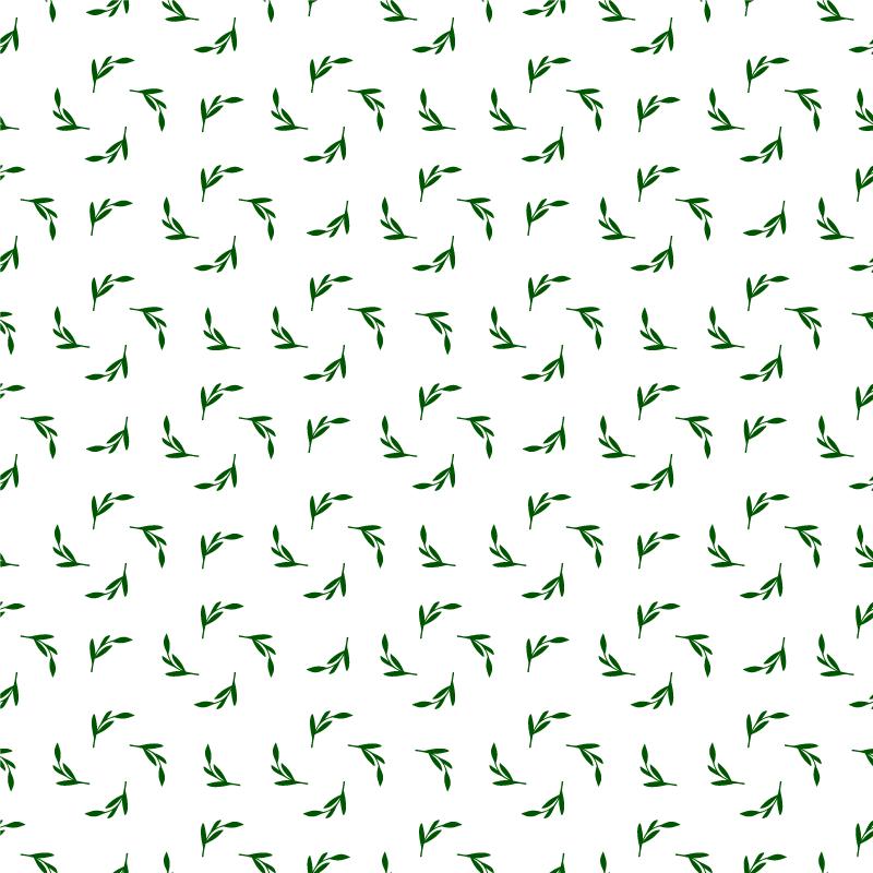 Floral vinyl carpet with botanical leaf design - TenStickers