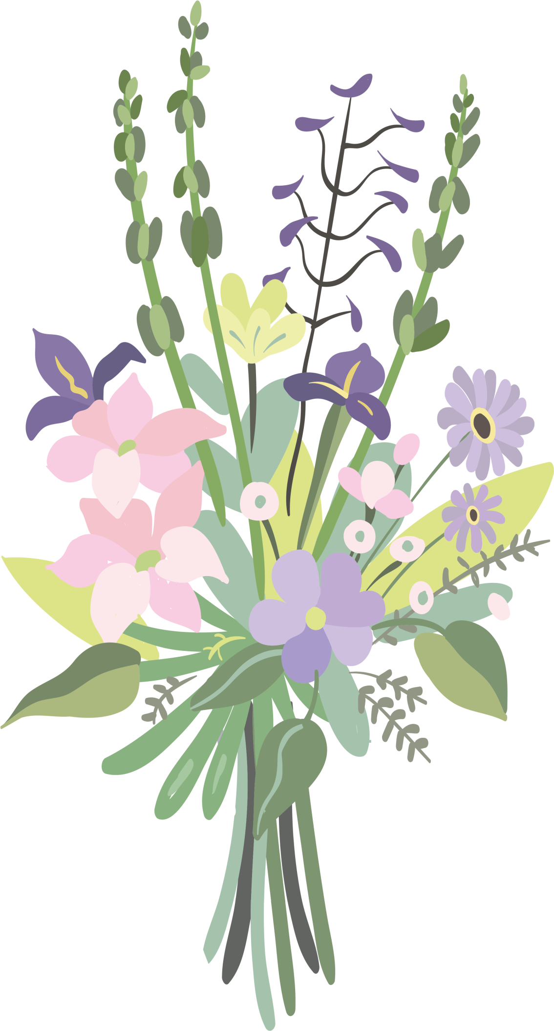 Floral vinyl carpet colorful floral arrangement - TenStickers
