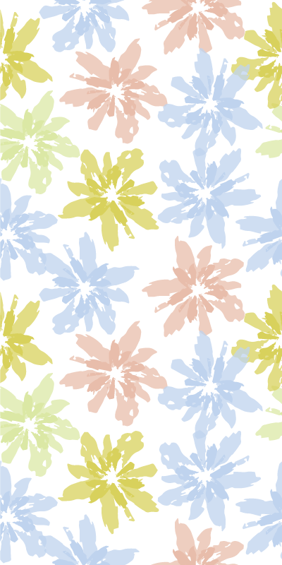 Flower rug floral window sticker - TenStickers