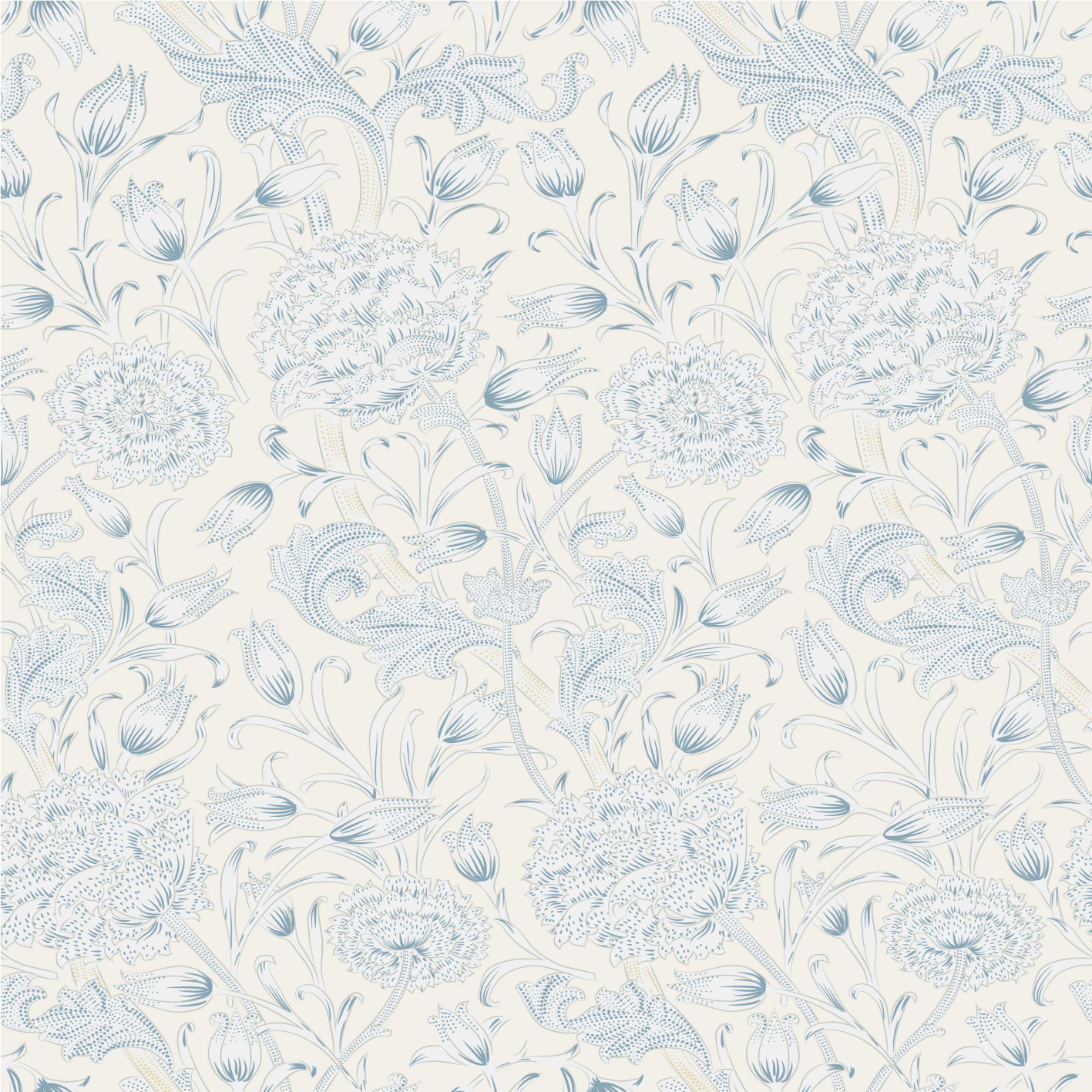 Bedroom vinyl carpet with floral wardrobe design - TenStickers